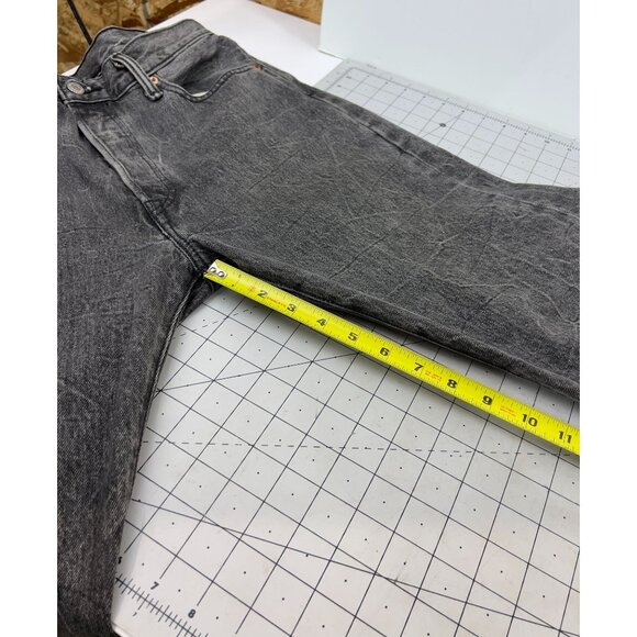 Levi's 501 Button Fly Jeans Black Denim  Acid Wash 33x32 (34x31 measured) Men's - Picture 14 of 15